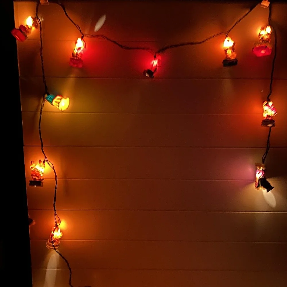 Disney Snow White 7 Dwarfs String Lights Christmas Garland Works Evil Queen